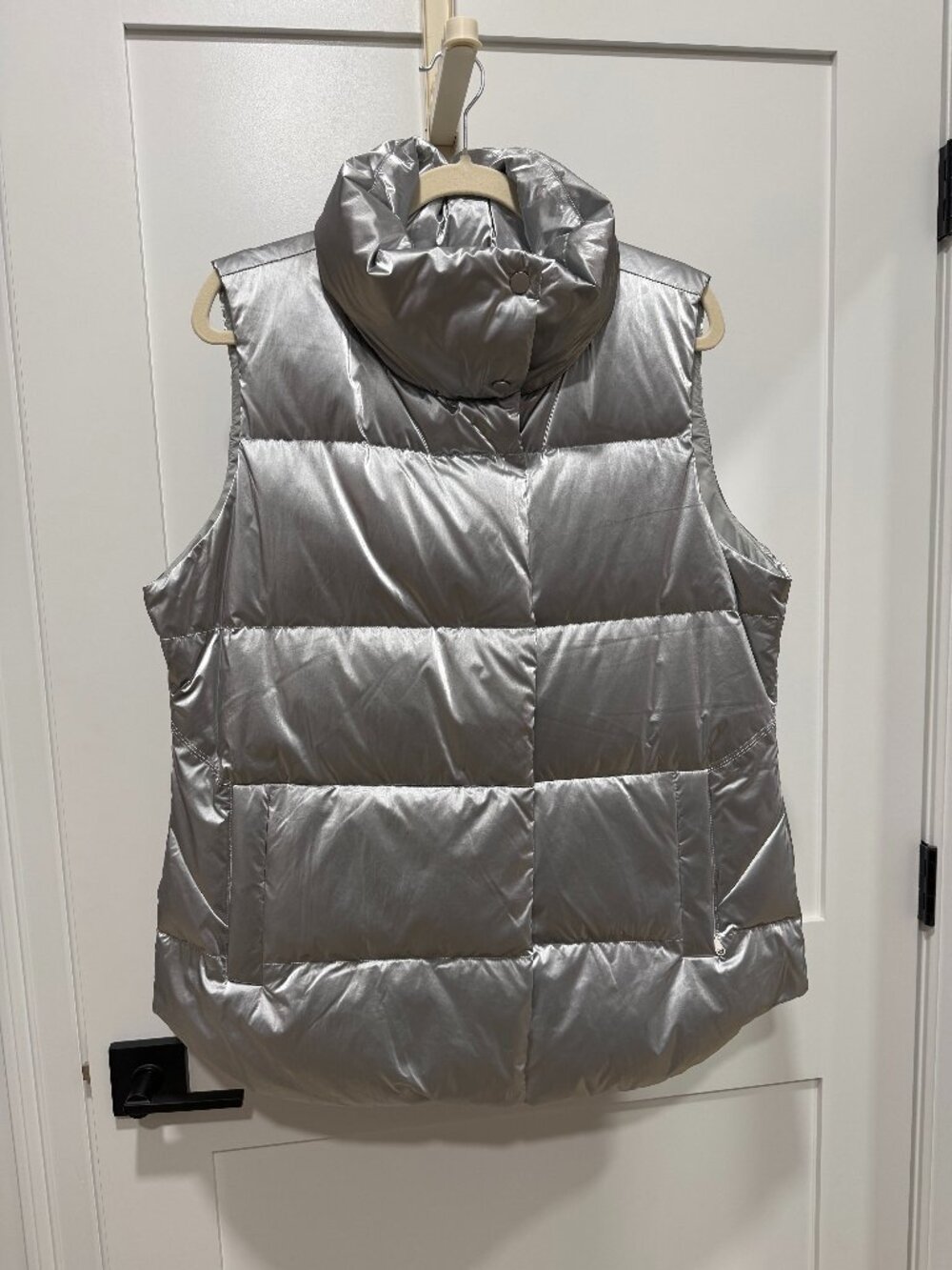Metallic Silver Athleta Vest